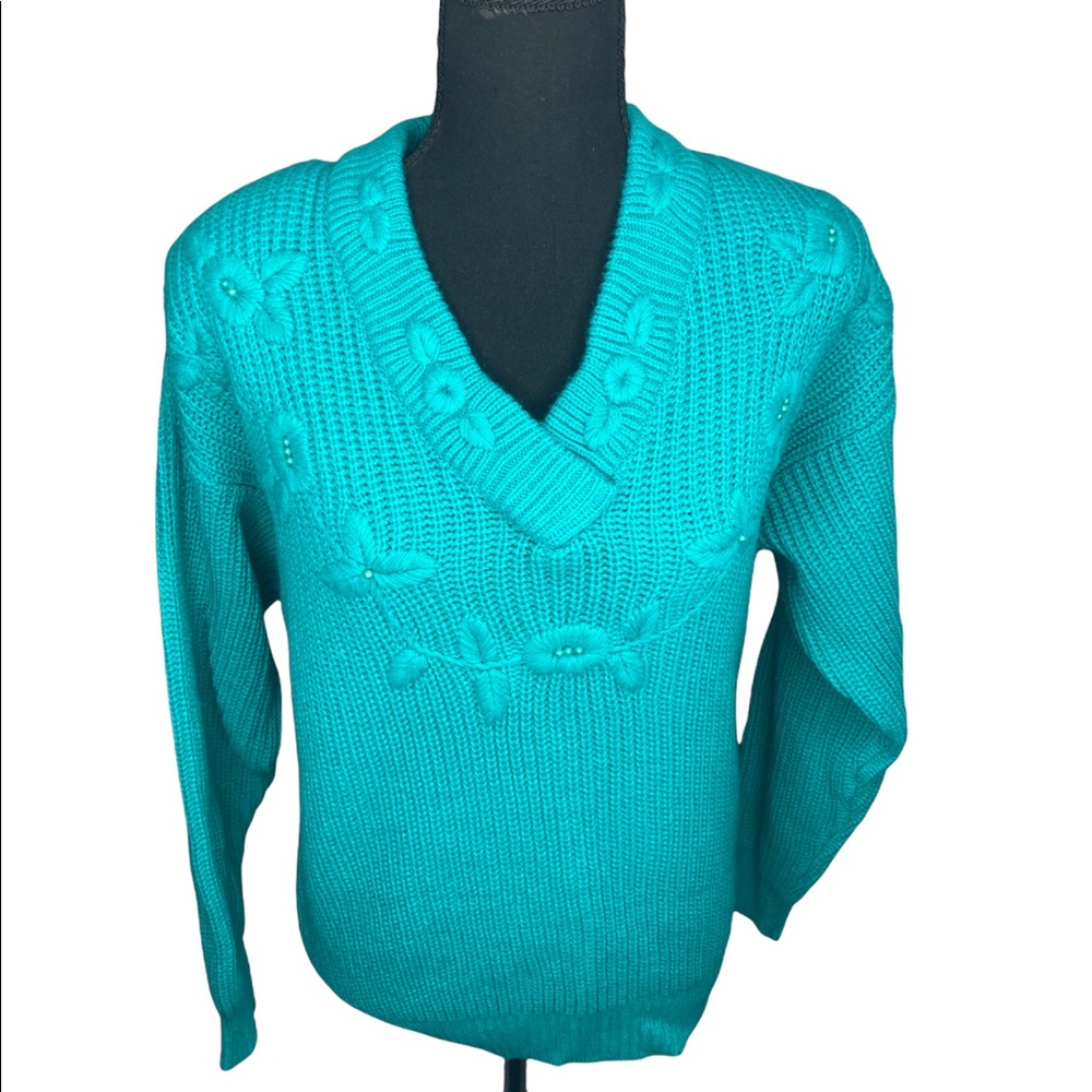 Vintage Turquoise Sweater